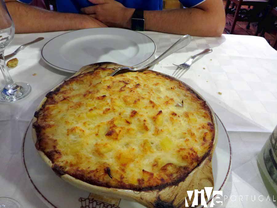 Bacalao con natas de O Telheiro