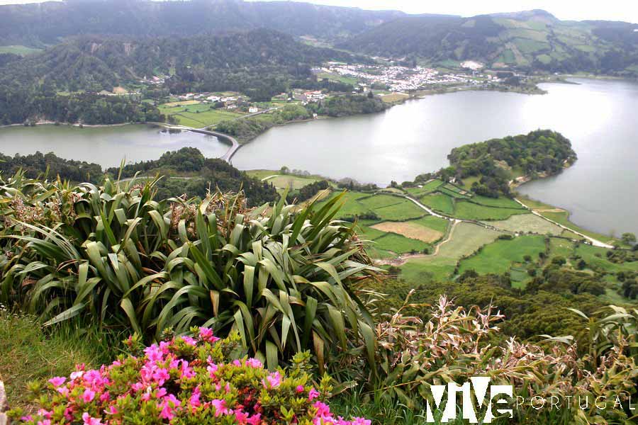 Lagoa de Sete Cidades en Sao Miguel