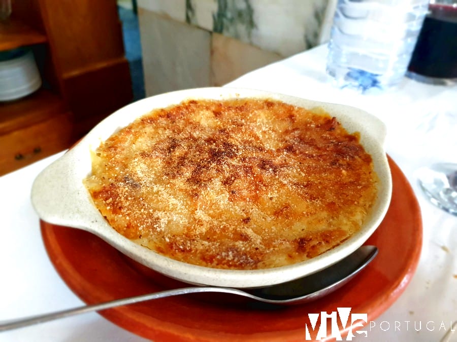 Bacalao gratinado del restaurante Flor da Coutada