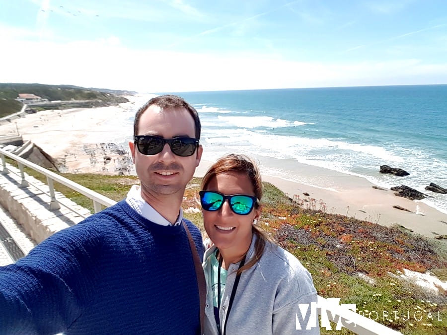 Selfie en la playa de São Pedro de Moel