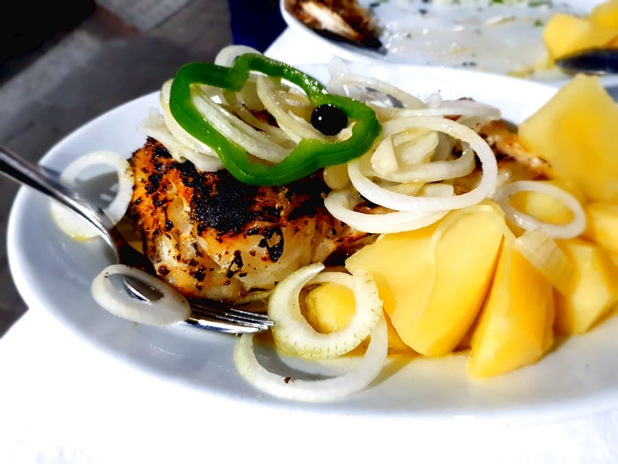 Bacalhau grelhado na brasa de Casa Figueiras
