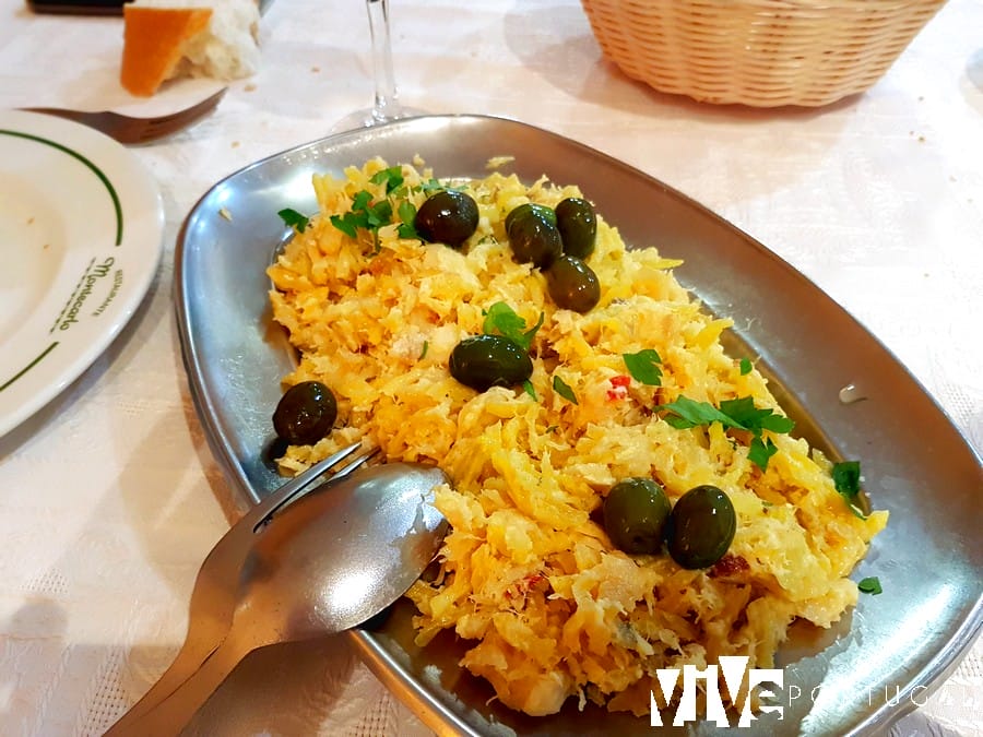 Bacalao a brás del restaurante Montecarlo