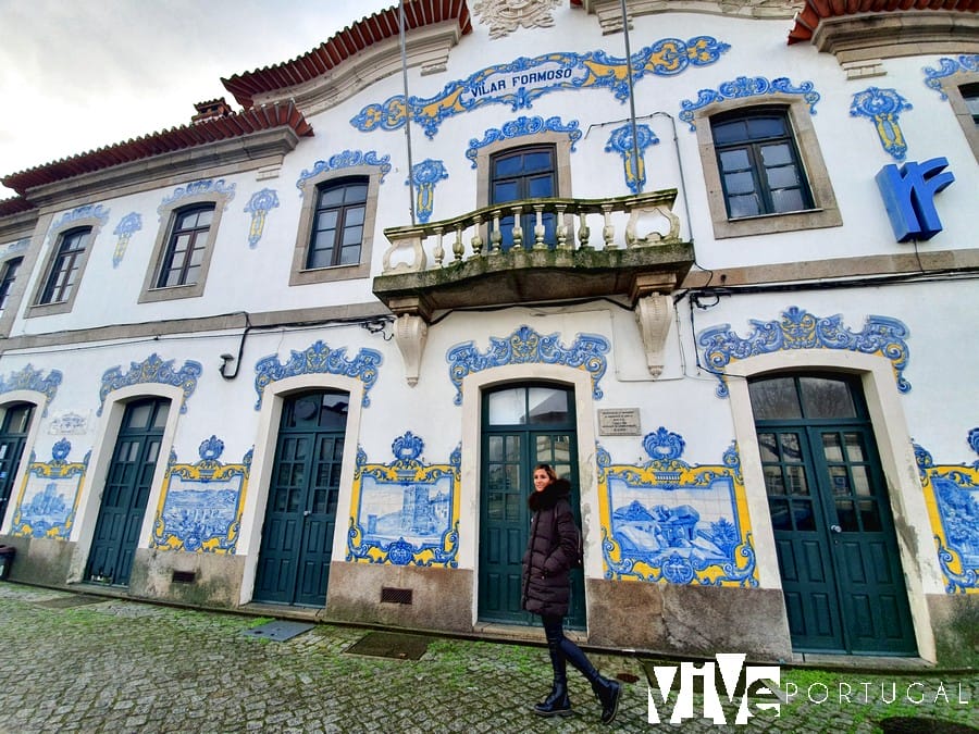 Fachada de la estación de Vilar Formoso