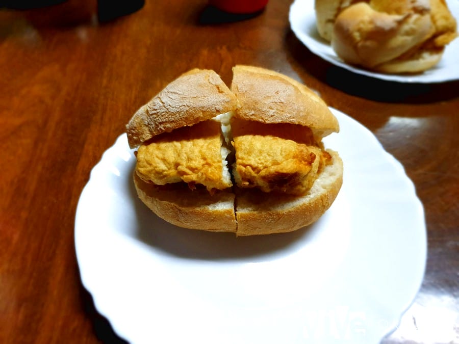 Bocadillo de bacalao de la Tasca da Estaçao