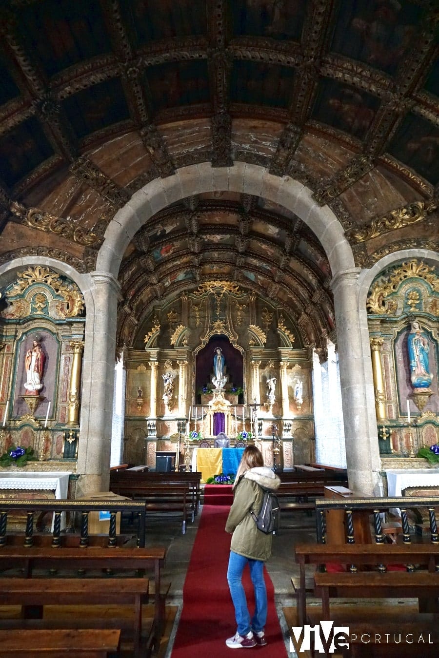 Interior de la igreja de Santa Maria