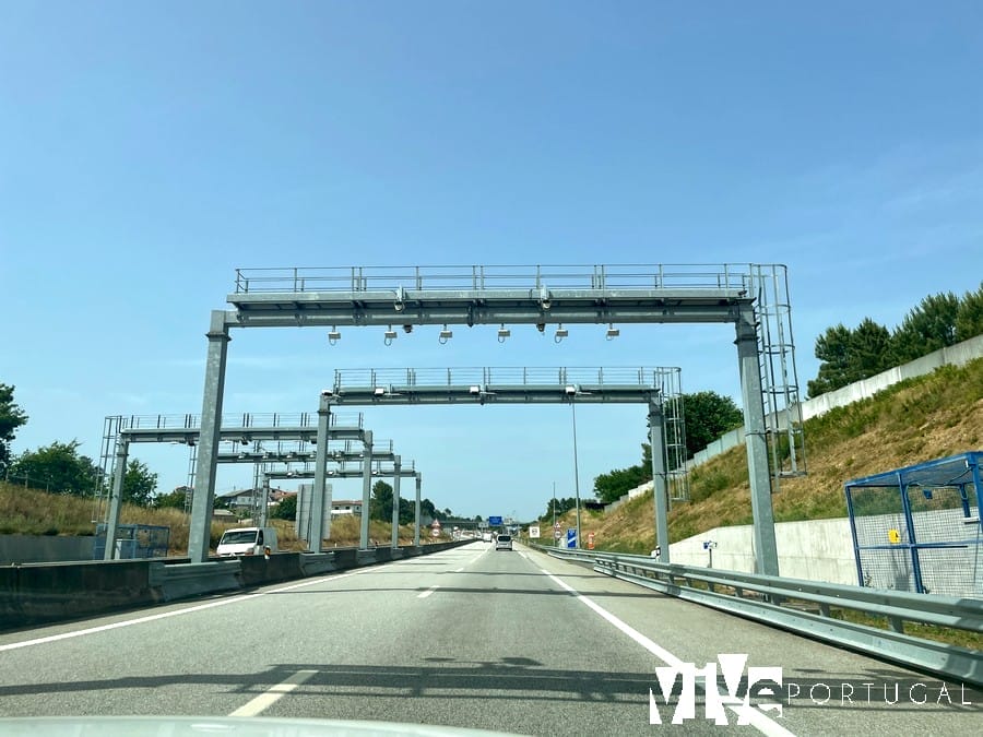 Pórticos o arcos de peaje electrónico en la A25