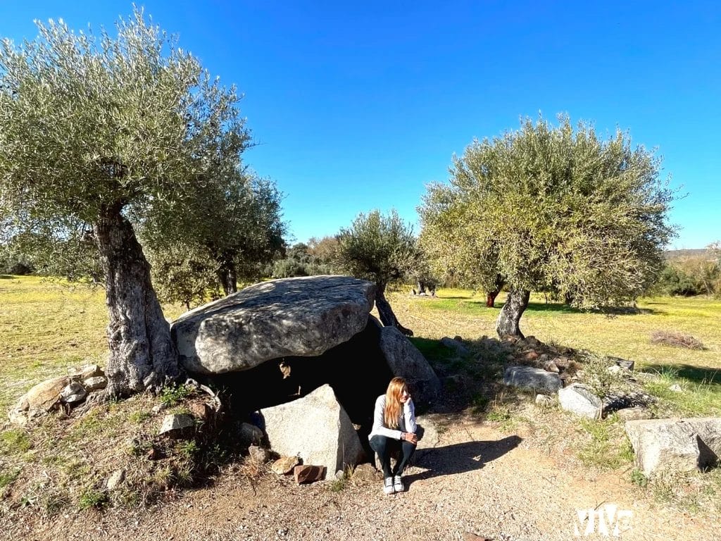 Uno de los dólmenes do Olival da Pega