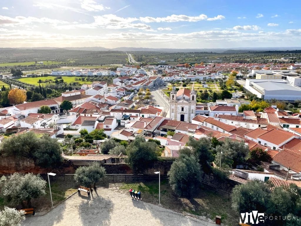 Vistas desde el castillo de Portel