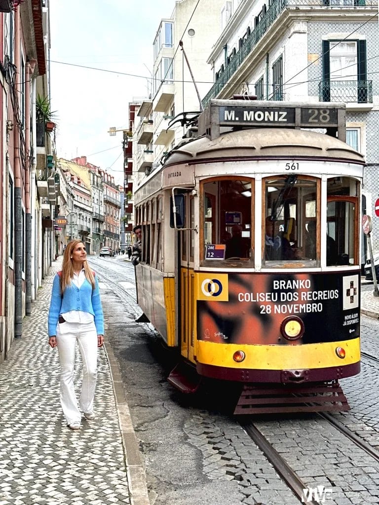 Tranvía en la calçada da Estrela