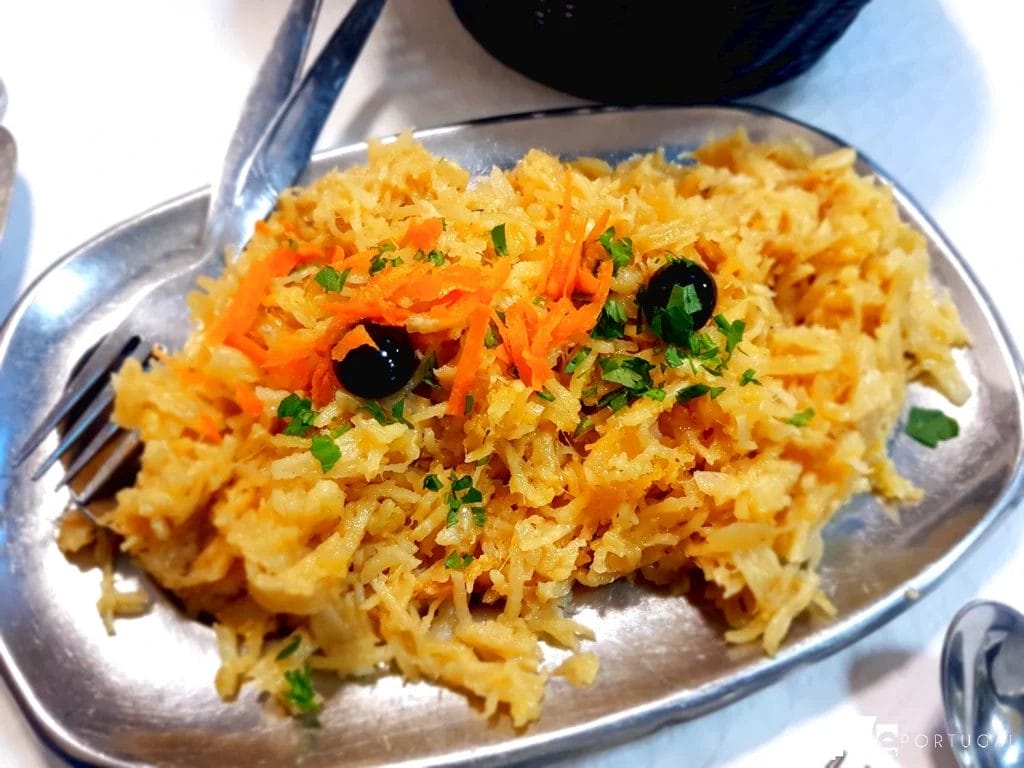 Bacalao a brás del restaurante Porta do Sol