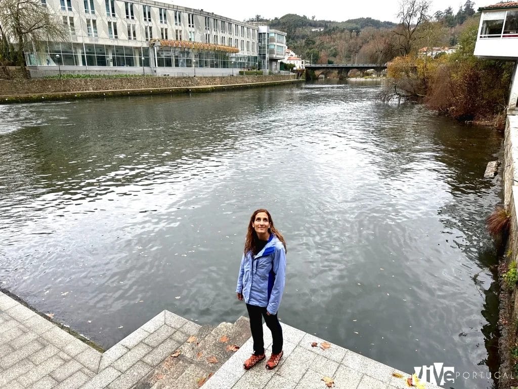 El río Vouga a su paso por las termas de São Pedro do Sul