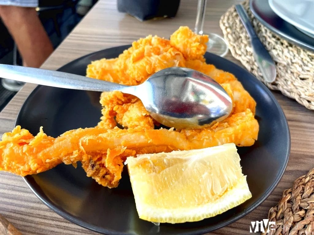 Chocos fritos típicos de Setúbal