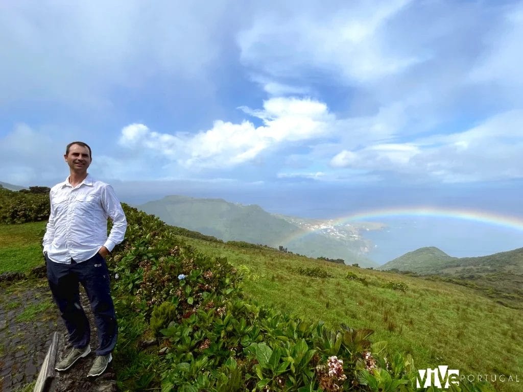 Arcoíris en la isla de Flores