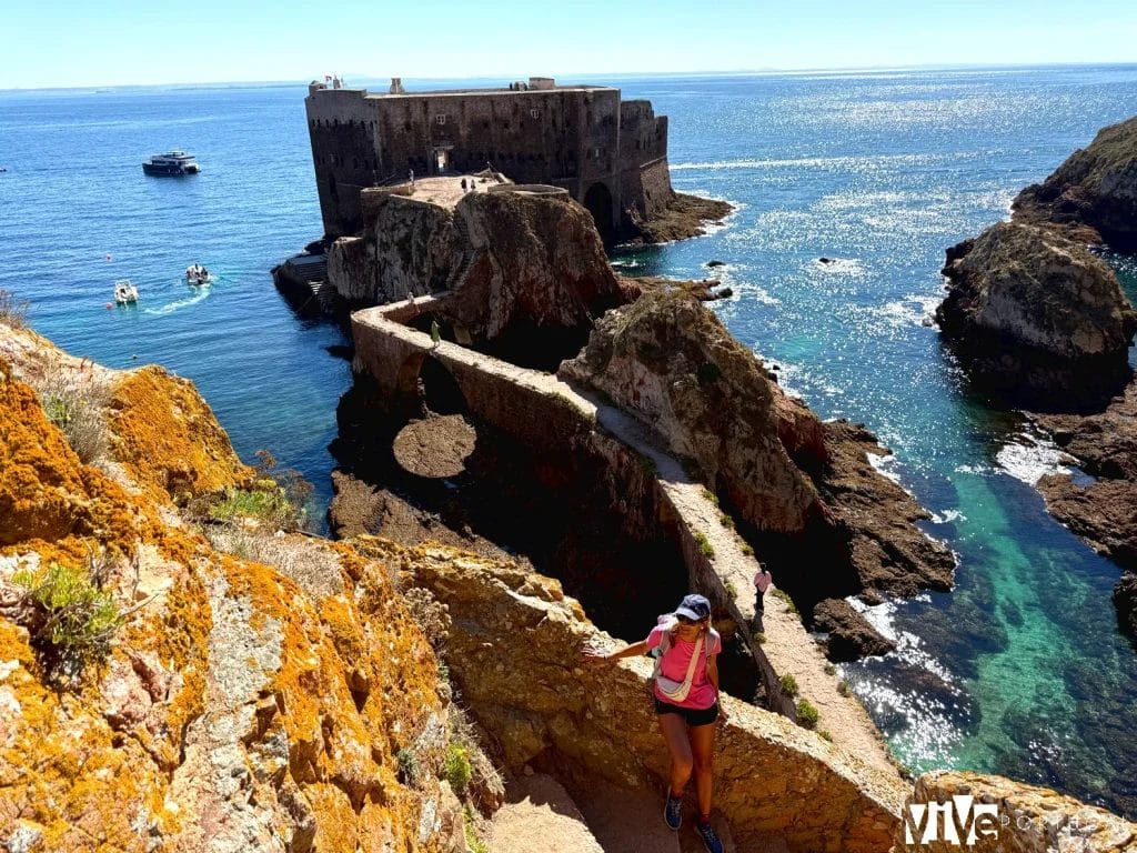 Vista del fuerte de Berlenga Grande